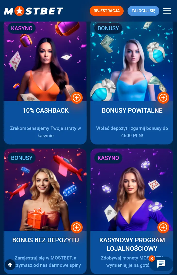 mostbet casino promocje